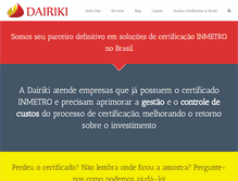 Tablet Screenshot of dairiki.com.br